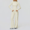 Zip-Up Sculpt Training Jacket + Wide-Leg Pants Set