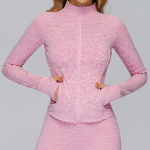 Full-Zip Sculpt Jacket with Thumbholes