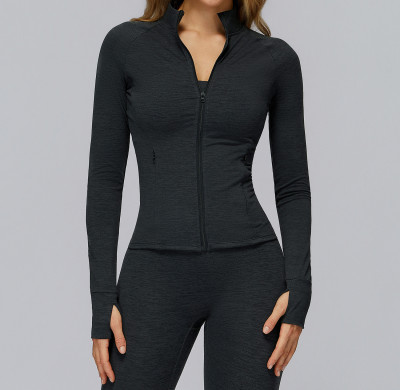 Full-Zip Sculpt Jacket with Thumbholes