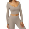 ContourWrap Long Sleeve Crop Top