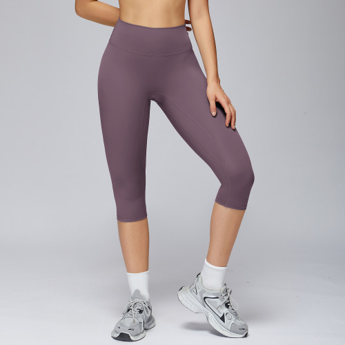 High-Waist Sculpting Capri Leggings (3/4 Length)