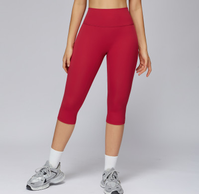 High-Waist Sculpting Capri Leggings (3/4 Length)
