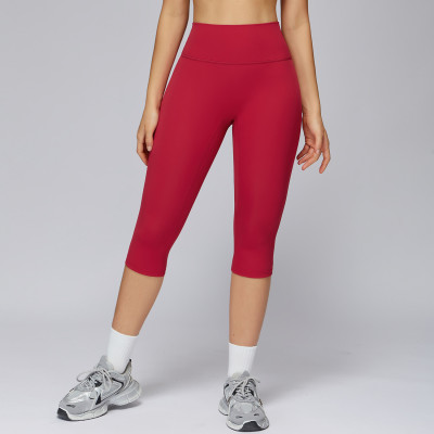 High-Waist Sculpting Capri Leggings (3/4 Length)