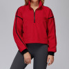 Cropped Half-Zip Fleece Pullover