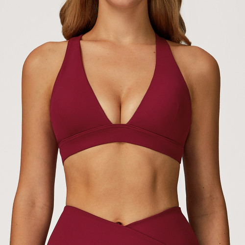 Deep V Sculpt Bra Top
