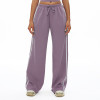 Relaxed Side-Stripe Wide-Leg Jogger Pants