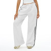 Relaxed Side-Stripe Wide-Leg Jogger Pants