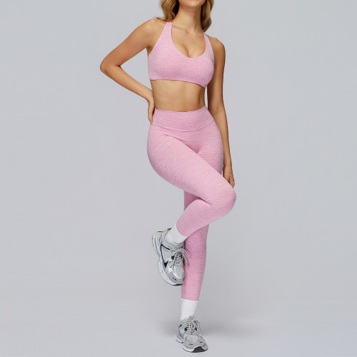 Seamless Sculpt Sports Bra & High-Waist Leggings Set