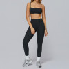 Minimal Strap Sports Bra & High-Waist Leggings Set