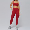Minimal Strap Sports Bra & High-Waist Leggings Set