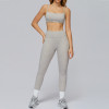 Minimal Strap Sports Bra & High-Waist Leggings Set