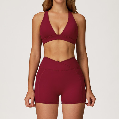 OEM & ODM High-Waist CrossFit Shorts Set for Fitness Brands - Wholesale Solutions, Sourcing Agents & Contract Manufacturing Services Available for Global Partnerships