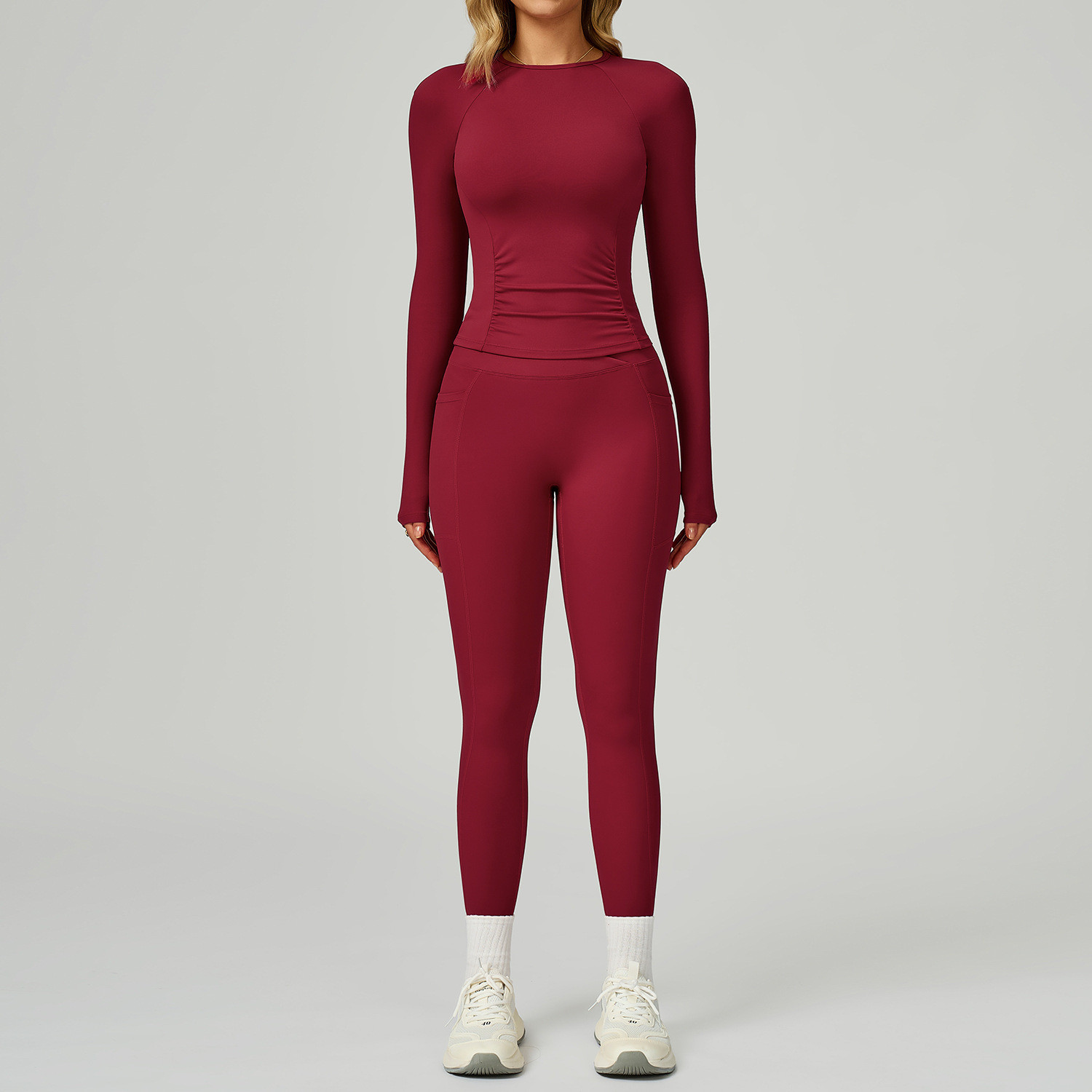 Long sleeve top & tummy control pants
