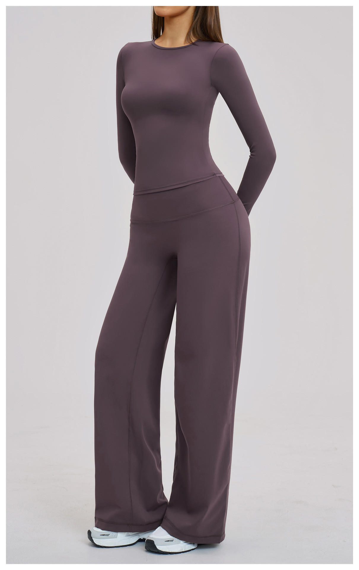 brushed yoga set wholesale