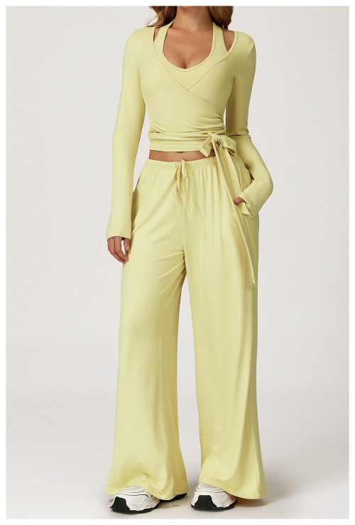 Customizable Zechuang Women's Brushed Yoga Set - Quick-Drying Backless Sportswear for Fitness & Running, OEM/ODM Manufacturing Available for Wholesale Clients