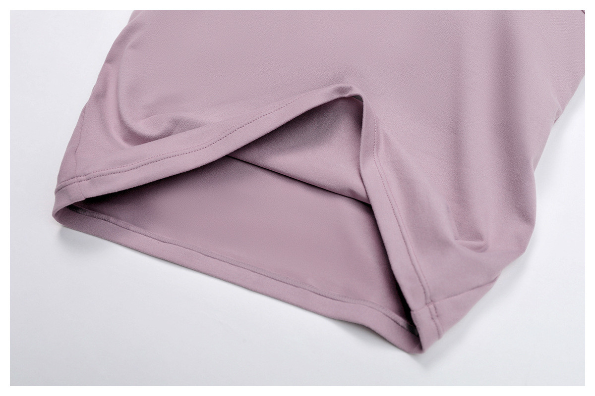 custom V shaped crop top details