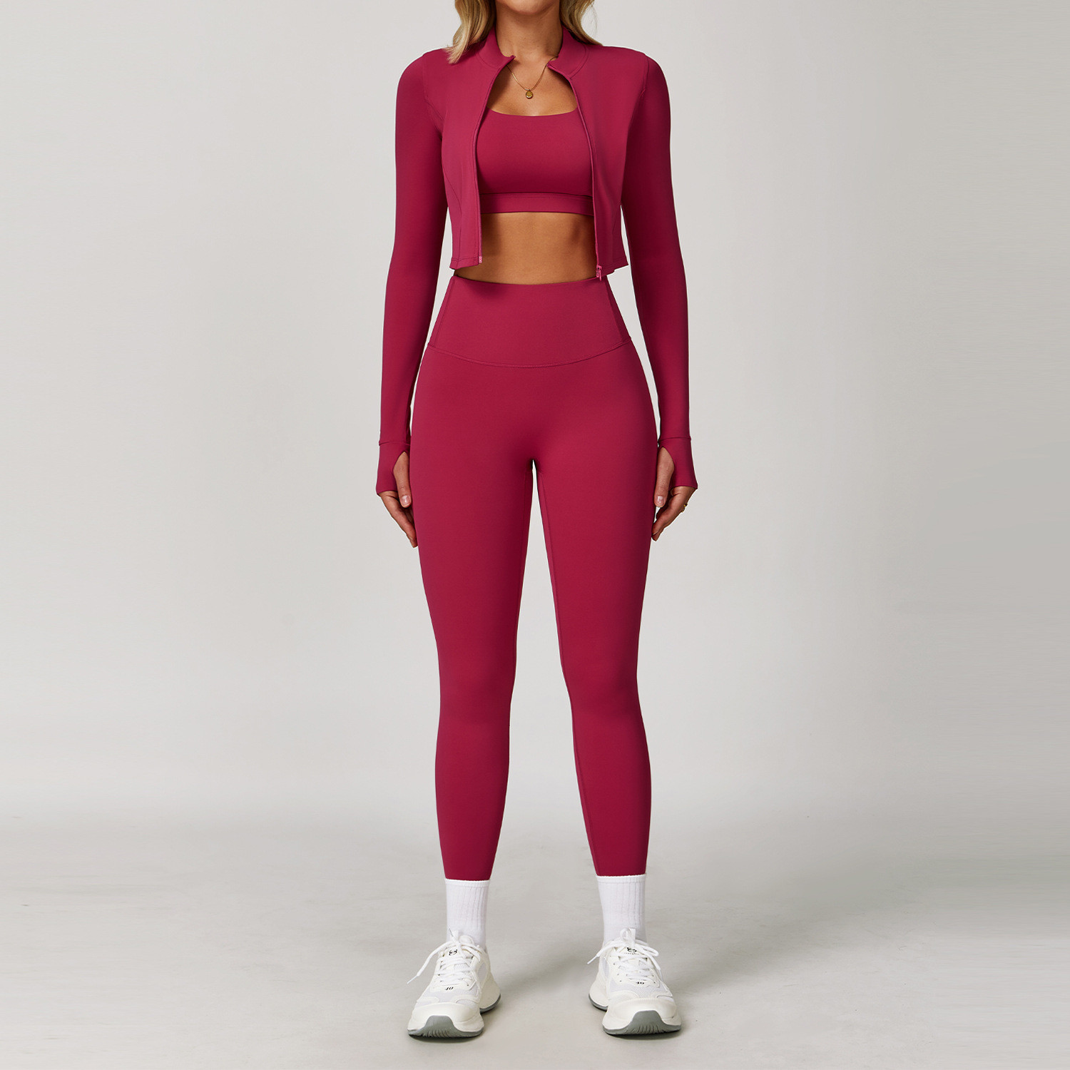  -piece tight-fitting workout clothes