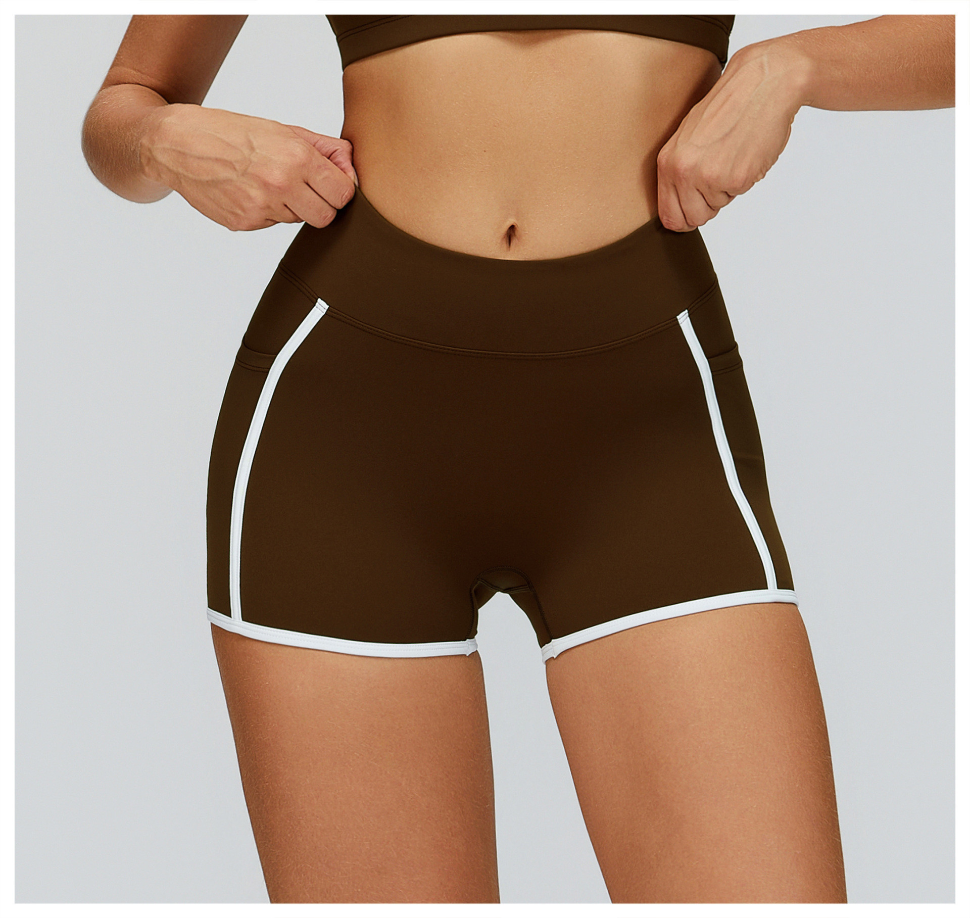 custom nude yoga shorts manufacturer