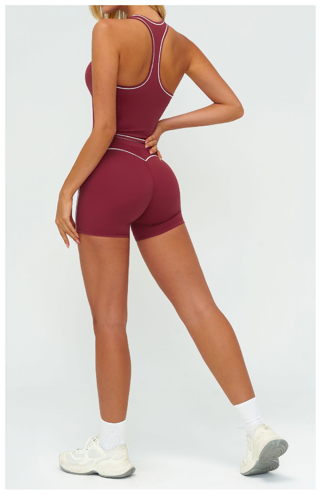 color-blocked yoga sets bulk wholesale