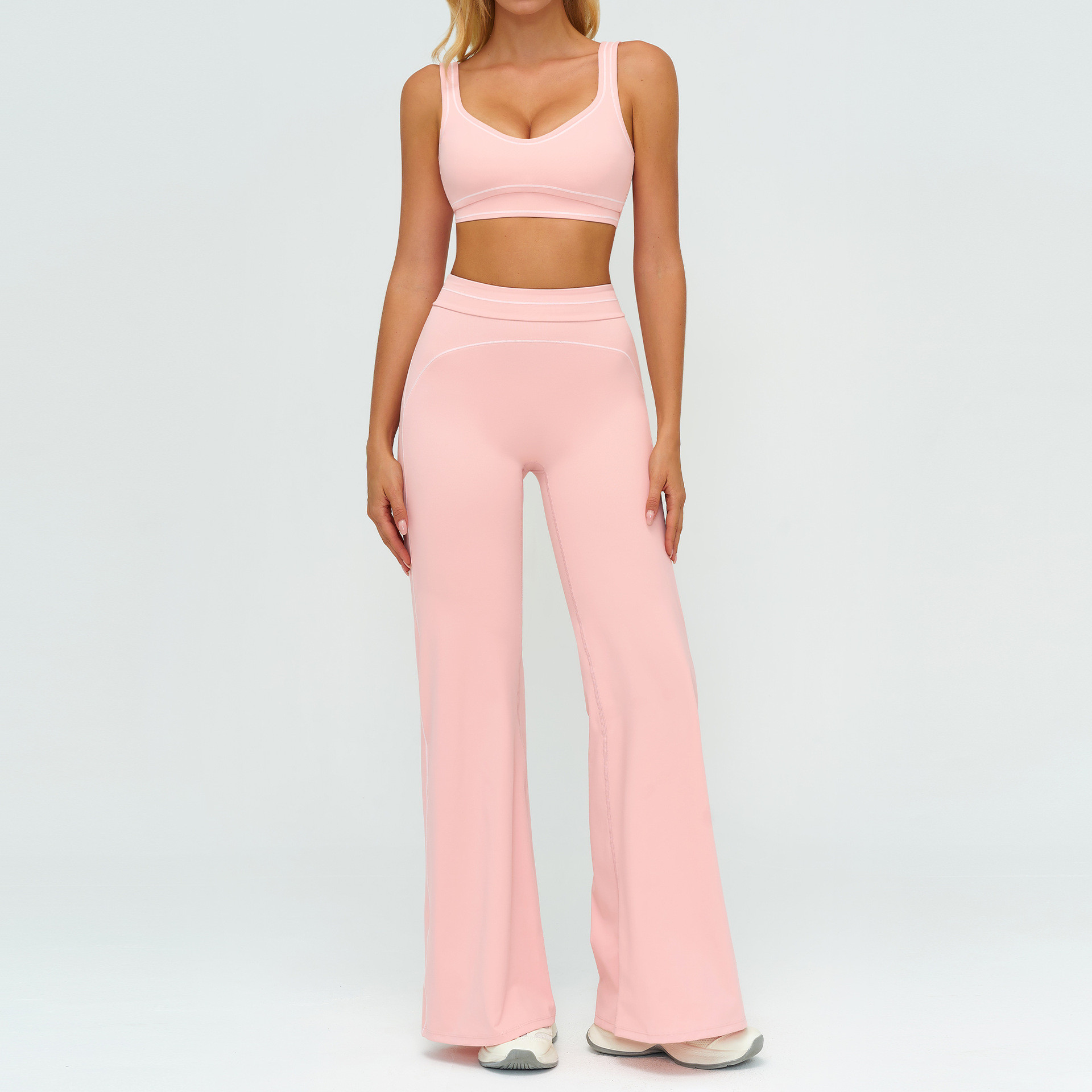 brushed fabric gym wear women