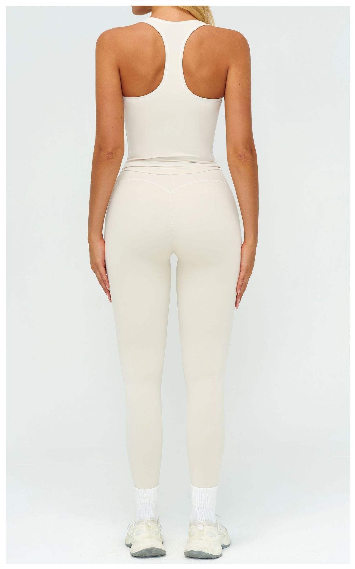 color-blocked yoga set for women