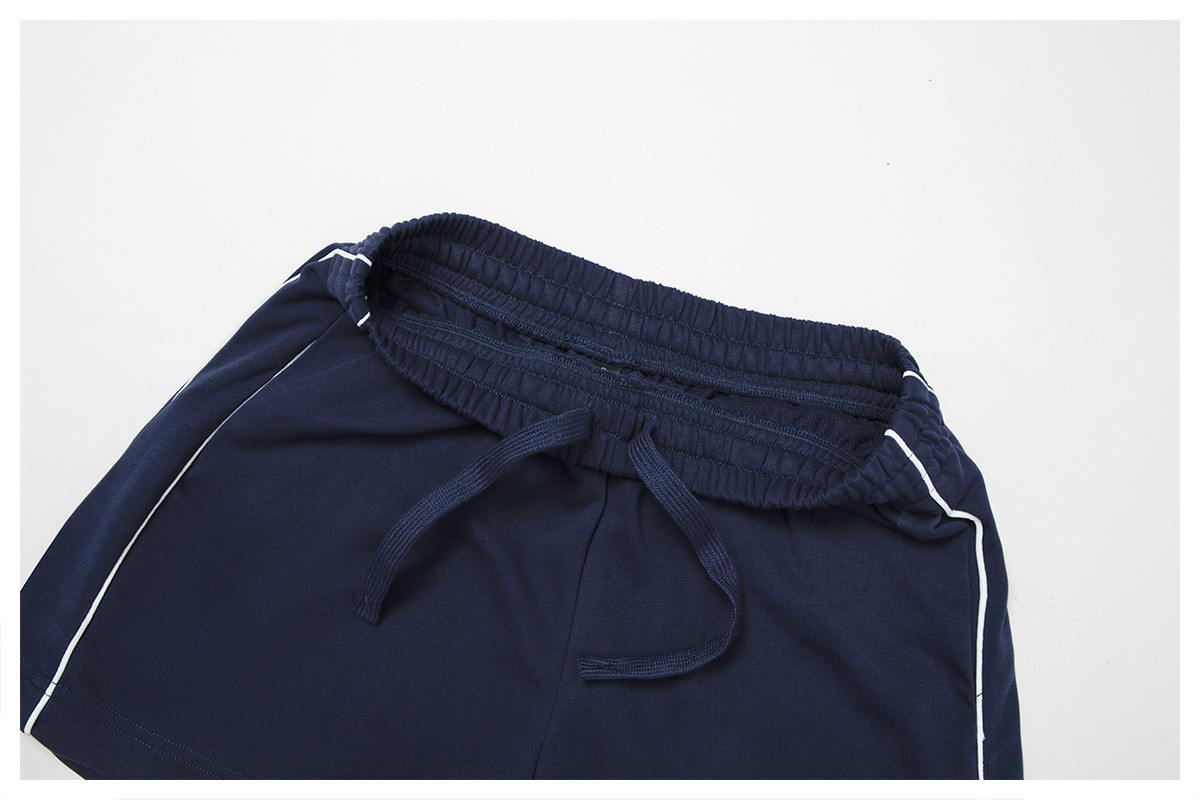 high-waisted straight-leg sweatpants