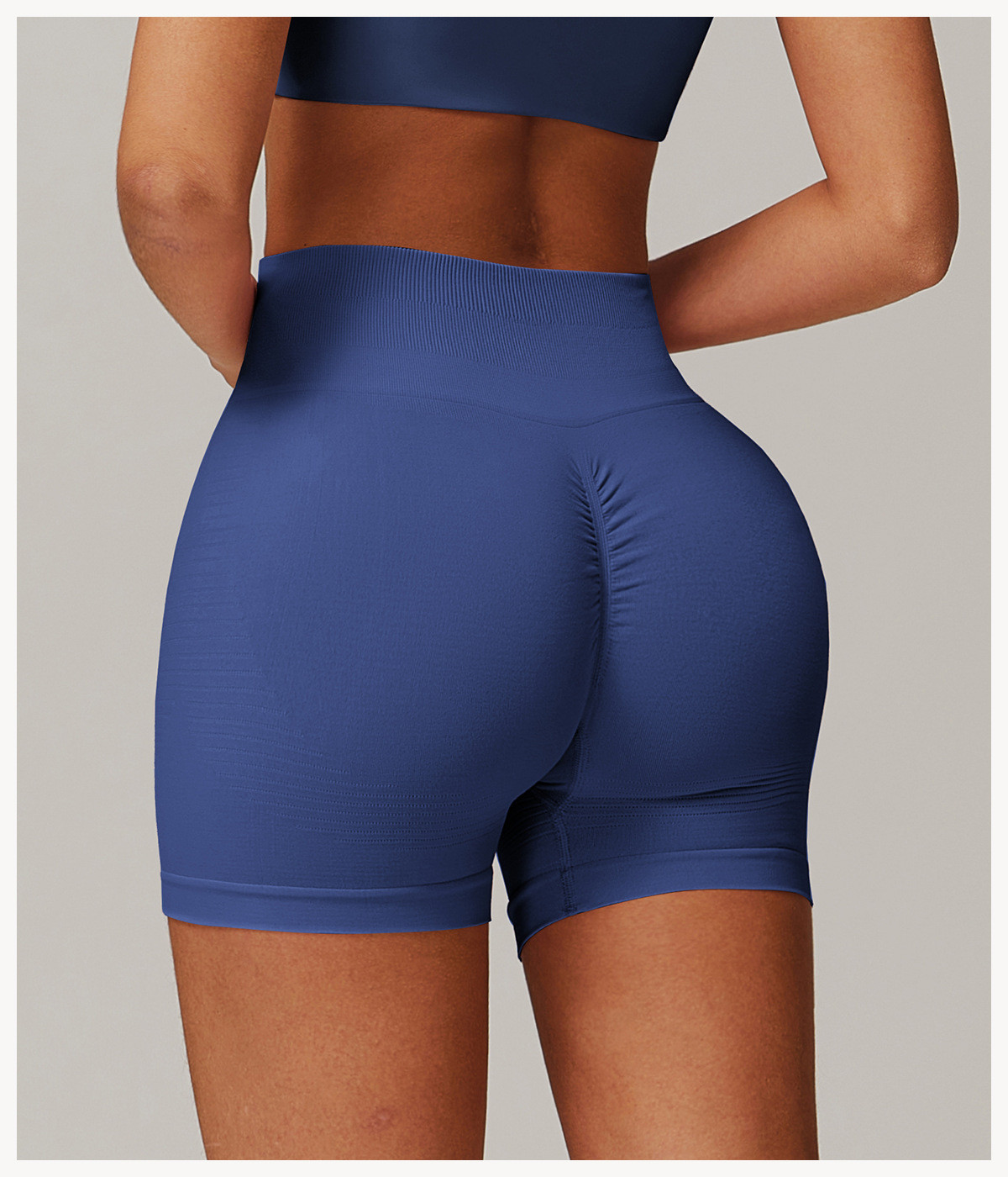 OEM seamless high-waisted yoga shorts