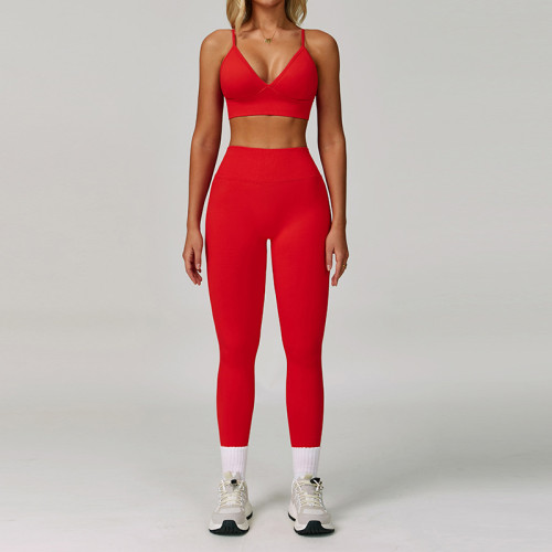 OEM & ODM Cross-Border Seamless Tight-Fitting Yoga Set - Slimming Quick-Drying Fitness Wear & Outdoor Running Sports Three-Piece Set 7790 for Wholesale & Sourcing Agents