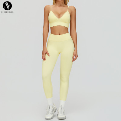 OEM & ODM Cross-Border Seamless Tight-Fitting Yoga Set - Slimming Quick-Drying Fitness Wear & Outdoor Running Sports Three-Piece Set 7790 for Wholesale & Sourcing Agents