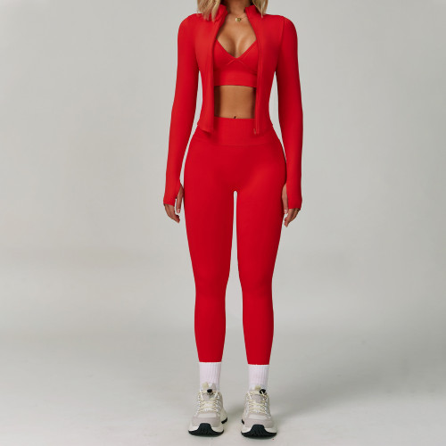 Cross-Border Seamless Tight-Fit Yoga Set - OEM/ODM Quick-Drying Slimming Fitness Wear & Outdoor Running Sports Trio 7790 for Wholesale & Sourcing Partnerships