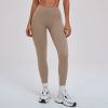 OEM & ODM High-Waisted Brushed Leggings - Bestselling Seamless Yoga Pants for Wholesale | Elastic Slimming & Butt-Lifting Sportswear Manufacturer