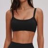 Activewear OEM & ODM Supplier: Cross-Border Brushed Double Shoulder Strap Yoga Bra with Open Back - Tight-Fitting Sports Bra for Fitness Enthusiasts - Wholesale Model 7025