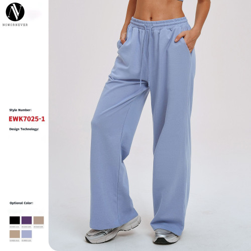 Wholesale OEM Sports Sweatpants | New European & American Style Loose Wide-Leg Casual Trousers for Cycling & Running | ODM Activewear Solutions for Global Brands
