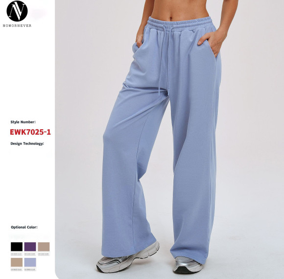 Wholesale OEM Sports Sweatpants | New European & American Style Loose Wide-Leg Casual Trousers for Cycling & Running | ODM Activewear Solutions for Global Brands
