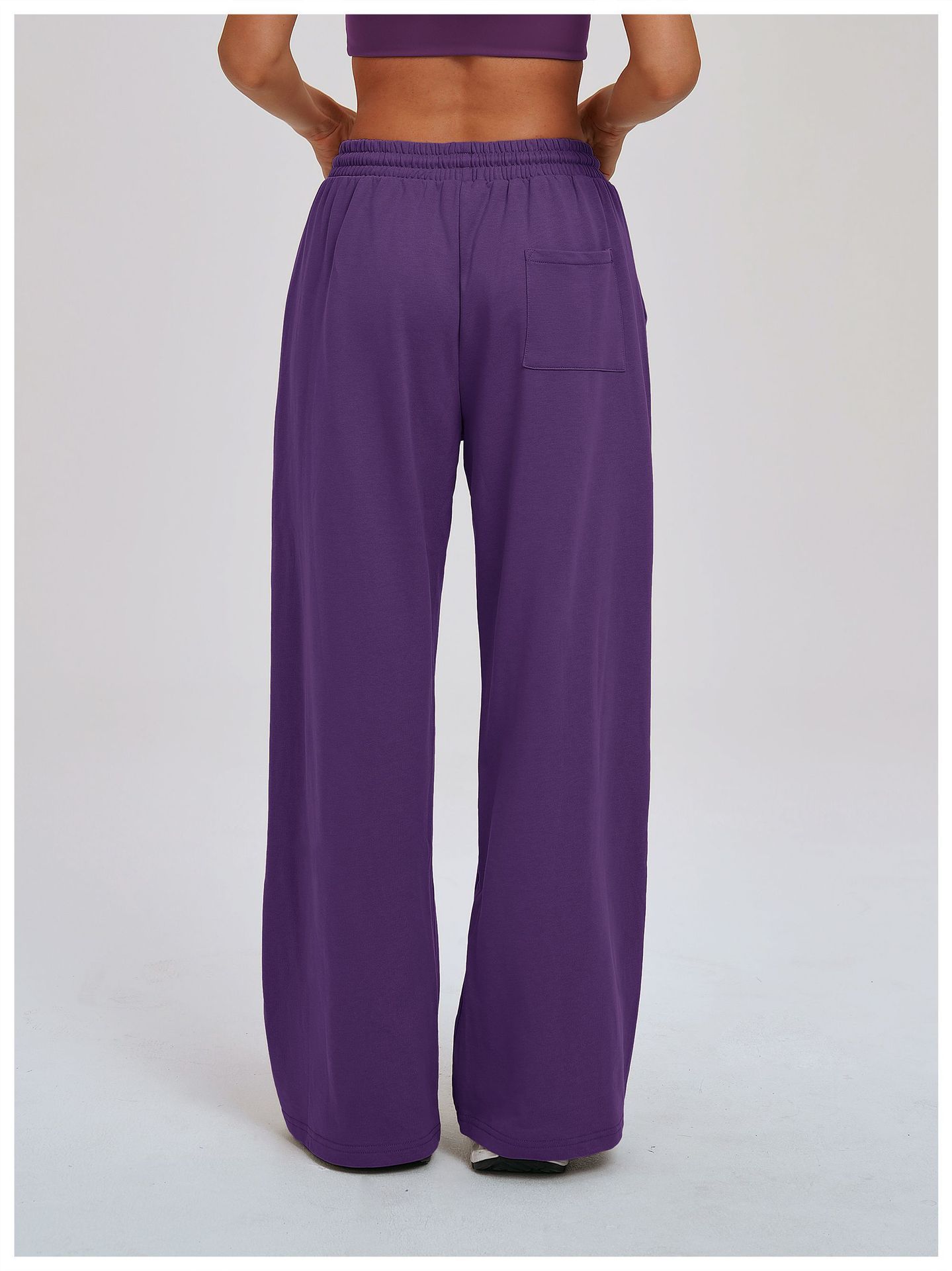 oose wide-leg casual trousers
