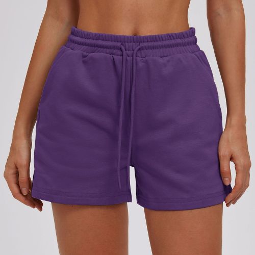 OEM & ODM Women's Cross-Border European American Style Sports Shorts - Outdoor Casual Pocket Straight Leg Running & Cycling Sweatpants 7025 | Wholesale Sourcing Agents