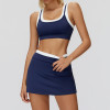 High-Waisted Ribbed Yoga Set with Color-Block Design | OEM & ODM Activewear for Fitness & Outdoor Casual Use - Ideal for Wholesale and Sourcing Agents