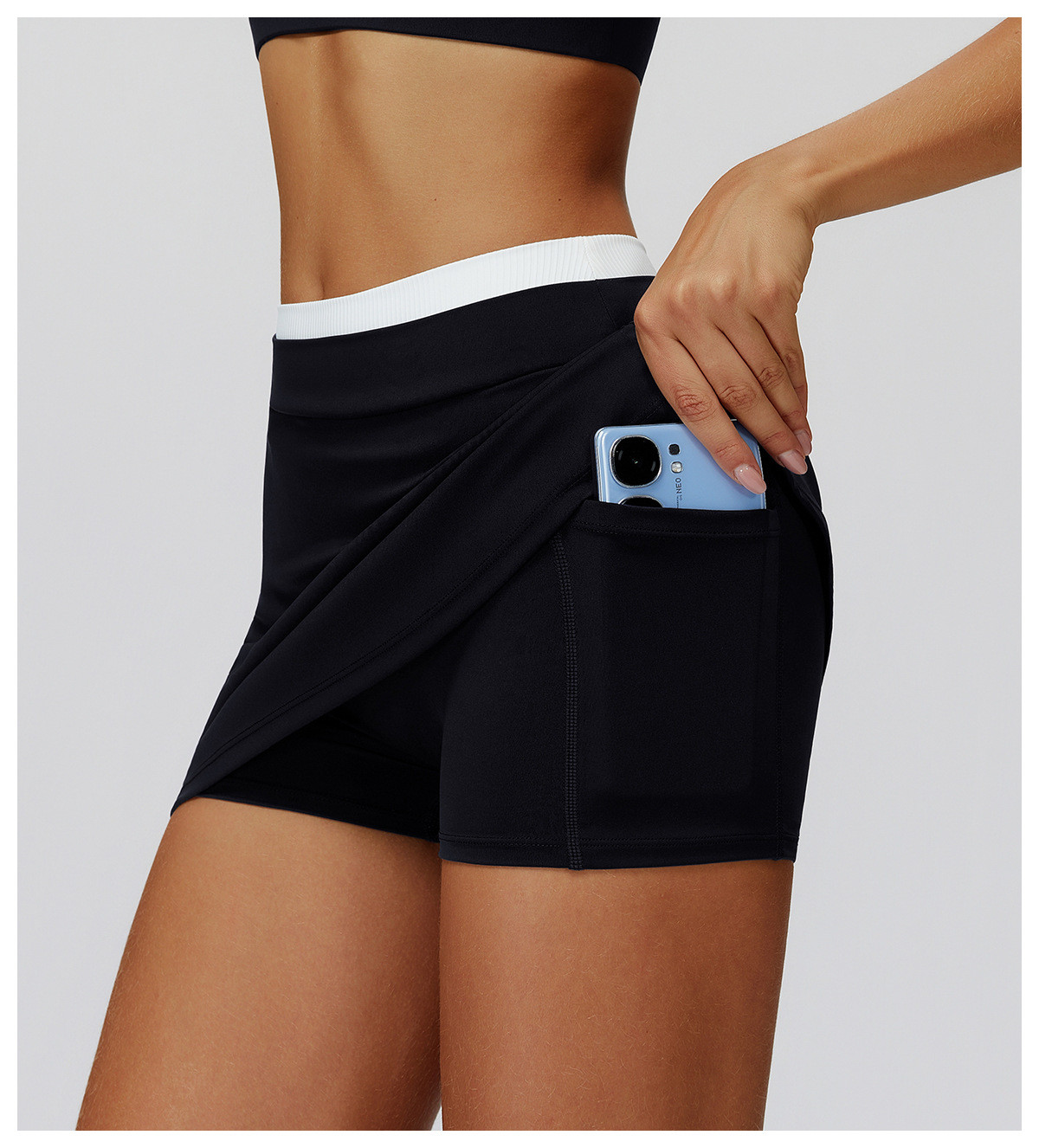 High-Waisted Tennis Skirt