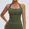 Durable OEM & ODM Halter Neck Sports Vest | Y-Shaped Hollow Back Yoga Top for Outdoor Workouts | Wholesale & Sourcing Agent Inquiries Encouraged | Style 4516