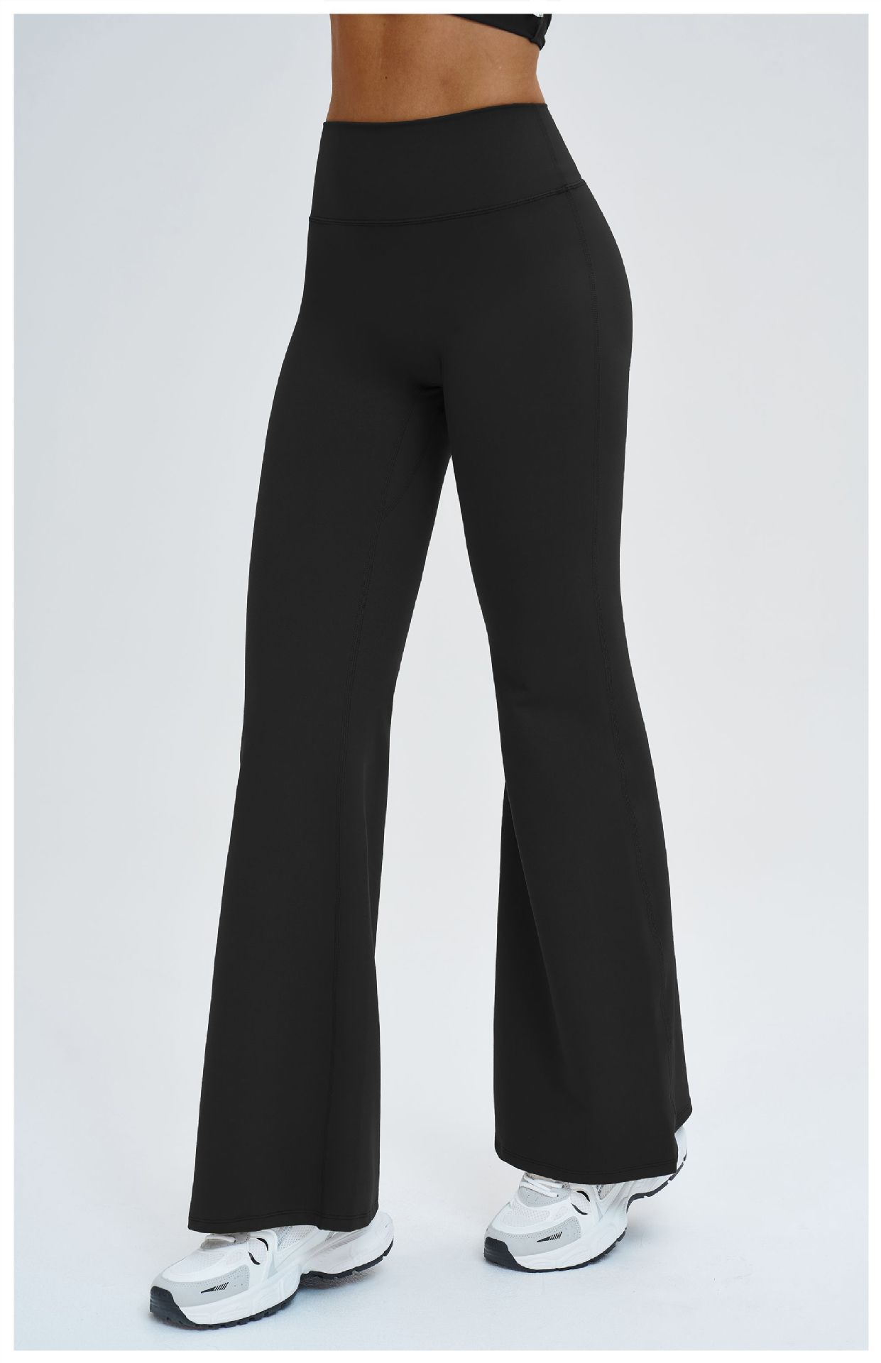 high-waisted flared pants for women