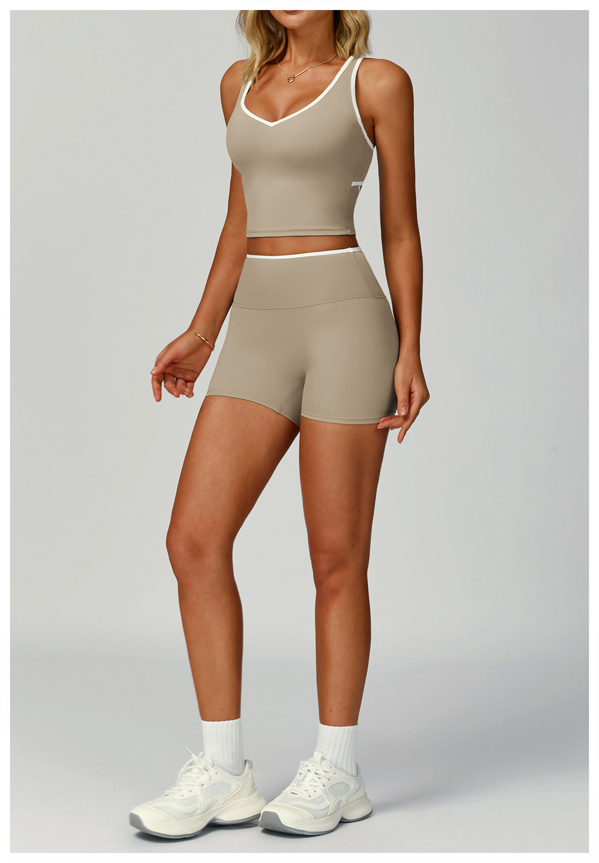 color block trim tracksuit