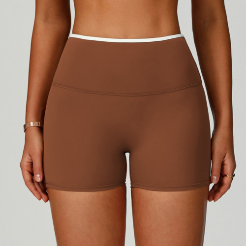 Tight High-Waisted Quick-Dry Yoga Shorts 9238 with Nude-Feel Texture | OEM, ODM & Wholesale Activewear Solutions for Fitness Professionals & Sourcing Agents