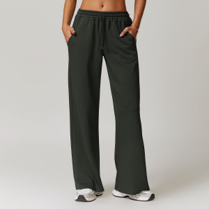 ODM & Private Label High-Waisted Flowing Straight-Leg Sweatpants 8952-2 - Casual Sportswear | Clearance Sale, No Returns or Exchanges