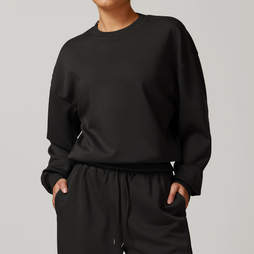 Trendy Crew Neck Sweatshirt - Comfortable Loose Fit & Long Sleeves | OEM, ODM & Wholesale Available | Clearance Sale, No Returns/Exchanges on Style 8952-1