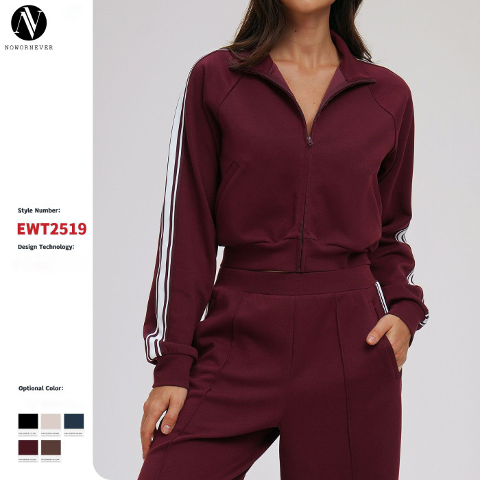 Wholesale High-Neck Windproof Zip-Up Color-Blocked Sweatshirt Jacket - OEM & ODM Solutions for Outdoor Sports Cycling | Perfect for Sourcing Agents