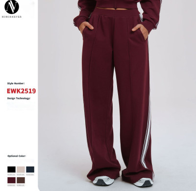 Casual Loose Fit Color-Blocked Athletic Sweatpants - OEM & ODM Available, Pocketed Long Pants for Comfort in Outdoor Cycling & Hiking | Style 2519 - Wholesale Opportunities for Agents