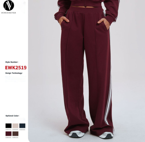 Casual Loose Fit Color-Blocked Athletic Sweatpants - OEM & ODM Available, Pocketed Long Pants for Comfort in Outdoor Cycling & Hiking | Style 2519 - Wholesale Opportunities for Agents