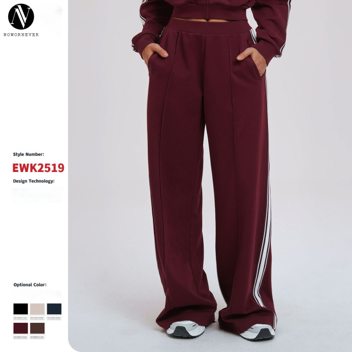 Casual Loose Fit Color-Blocked Athletic Sweatpants - OEM & ODM Available, Pocketed Long Pants for Comfort in Outdoor Cycling & Hiking | Style 2519 - Wholesale Opportunities for Agents