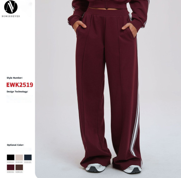 Casual Loose Fit Color-Blocked Athletic Sweatpants - OEM & ODM Available, Pocketed Long Pants for Comfort in Outdoor Cycling & Hiking | Style 2519 - Wholesale Opportunities for Agents