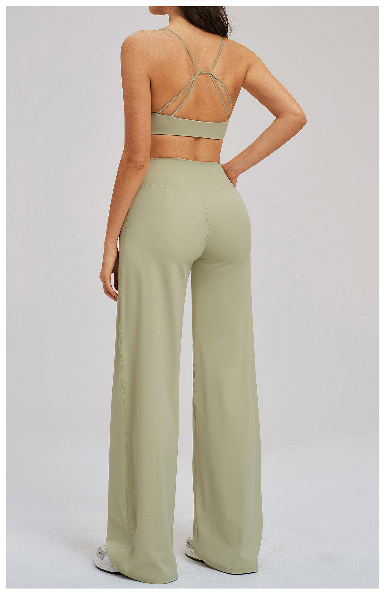 Cross waist fitness outfit